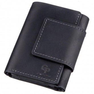Якісне портмоне, гаманець вертикальний шкіряний чорний.
Натуральна італійська шк. . фото 2