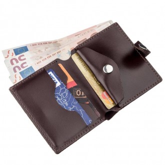 Портмоне коричневе вертикальне, чоловічий коричневий гаманець, гаманець з якісно. . фото 10