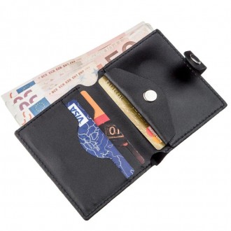 Портмоне вертикальне чорне, чоловічий коричневий гаманець, гаманець з якісної на. . фото 6