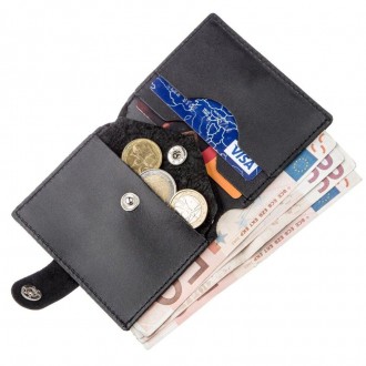 Портмоне вертикальне чорне, чоловічий коричневий гаманець, гаманець з якісної на. . фото 5