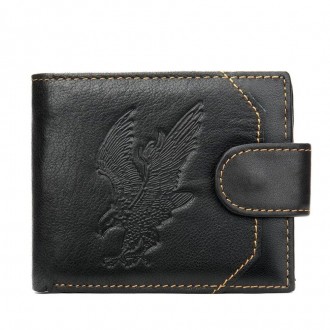 Стильне портмоне гаманець виготовлений з натуральної шкіри з малюнком тисненням . . фото 3
