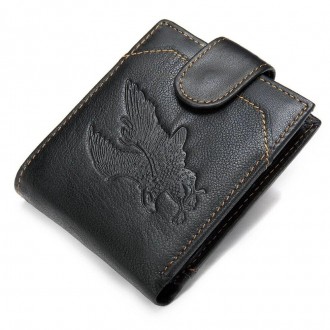 Стильне портмоне гаманець виготовлений з натуральної шкіри з малюнком тисненням . . фото 7