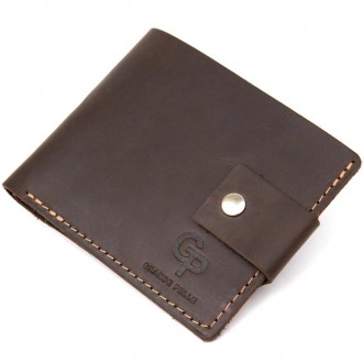 Якісне портмоне коричневе, гаманець чоловічий з міцної натуральної шкіри вінтаж . . фото 2