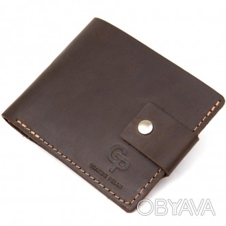 Якісне портмоне коричневе, гаманець чоловічий з міцної натуральної шкіри вінтаж . . фото 1