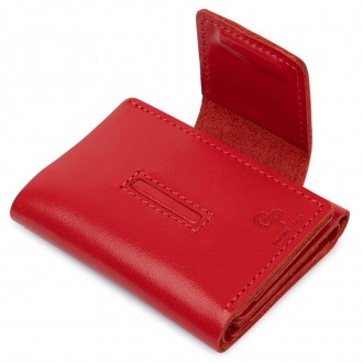 Якісний червоний компактний гаманець, жіноче портмоне з натуральної шкіри.
Розмі. . фото 5