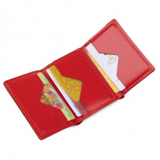 Якісний червоний компактний гаманець, жіноче портмоне з натуральної шкіри.
Розмі. . фото 6