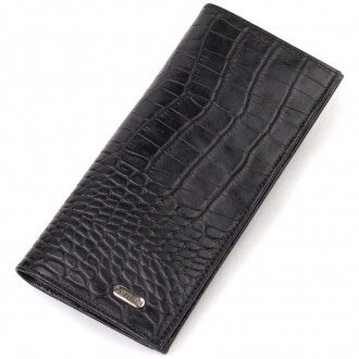 Стильний чоловічий респектабельний гаманець, бумажник, вертикальне портмоне з те. . фото 6