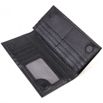 Стильний чоловічий респектабельний гаманець, бумажник, вертикальне портмоне з те. . фото 5