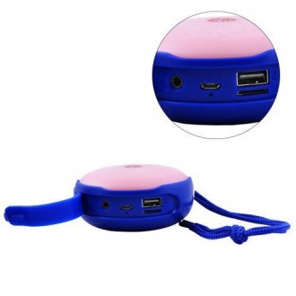 Bluetooth-колонка TG607, speakerphone, радио, blue. . фото 6