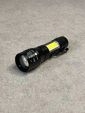 Светодиодный фонарик Police S-818 с боковой подсветкой, зумом и USB - это мощный. . фото 6