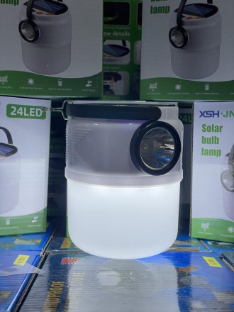 Акумуляторна сонячна лампа та ліхтарик 24LED USB JN-2210T — це універсальне та п. . фото 3