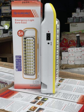 Аварійний світлодіодний ліхтар із заряджанням від мережі та регулюванням яскраво. . фото 3