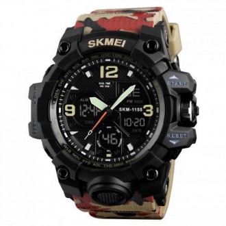 Годинник наручний 1155BAG SKMEI, RED CAMO. . фото 3