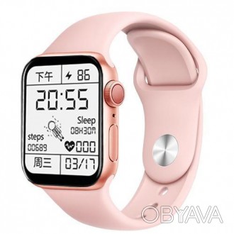 Smart Watch Series 6 Z32 PRO, 44mm Aluminium, 2 ремешка, pink/white. . фото 1