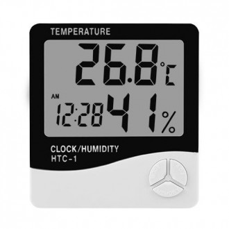 Термометр с гигрометром HTC -1, 2-й сорт. . фото 2