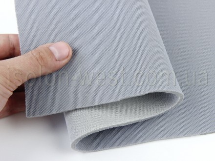 Відріз 0,95м, Автотканина стельова Lacost D44-15048, колір сірий з синім відтінк. . фото 3