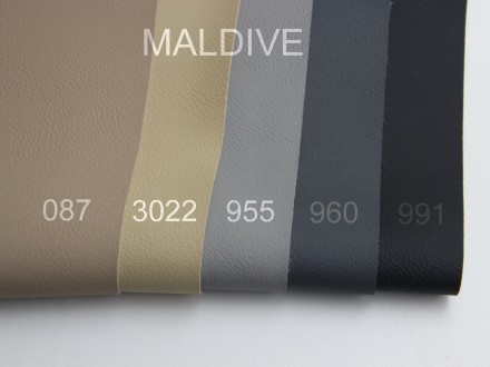 Кожзаменитель серый Maldive 955 на тканевой основе для перетяжки мебели, ширина . . фото 9