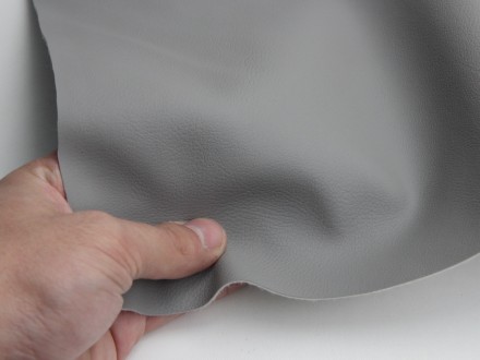 Кожзаменитель серый Maldive 955 на тканевой основе для перетяжки мебели, ширина . . фото 5
