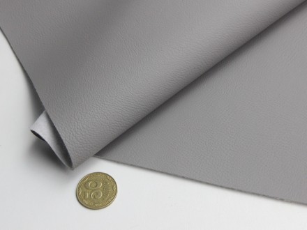 Кожзаменитель серый Maldive 955 на тканевой основе для перетяжки мебели, ширина . . фото 8