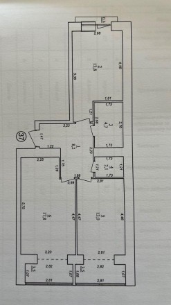 Номер оголошення на сайті компанії: SF-2-818-822-OB.
Продається 2-кімнатна кварт. Центр. фото 6