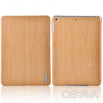 Чехол Remax для iPad Air, iPad 2017, iPad 2018 Wood Yellow - стильный аксессуар,. . фото 1