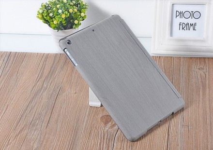 Чехол Remax для iPad Air, iPad 2017, iPad 2018 Wood Grey - стильный аксессуар, в. . фото 4