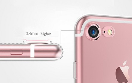Тонкий и легкий полиуретановый чехол для iPhone SE 2020/8/7 с точными отверстиям. . фото 4
