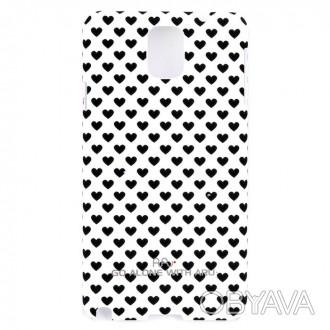 Чехол ARU для Samsung Galaxy Note 3 Hearts White – стильный аксессуар, обрамляющ. . фото 1