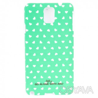Чехол ARU для Samsung Galaxy Note 3 Hearts Green – стильный аксессуар, обрамляющ. . фото 1