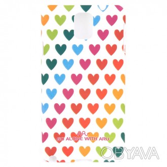 Чехол ARU для Samsung Galaxy Note 3 Hearts Rainbow – стильный аксессуар, обрамля. . фото 1