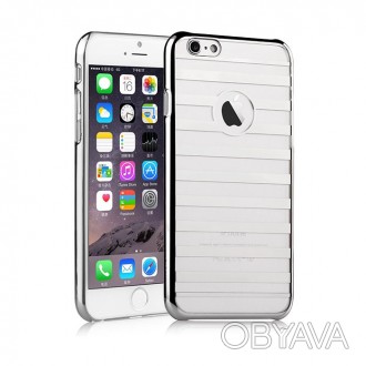 Чехол Vouni для iPhone 6/6S Parallel Silver – стильный аксессуар, обрамляющий за. . фото 1