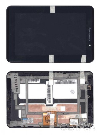 Матриця з тачскріном (модуль) для Lenovo IdeaPad A1-07 чорний з рамкою. . фото 1
