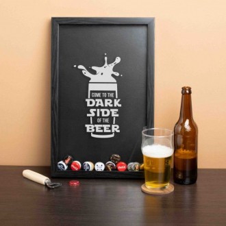 Скарбничка для пивних кришок Бері-Дарі Come to the dark side of the beer, чорна/. Київ. фото 1 Скарбничка для пивних кришок Бері-Дарі Come to the dark side of the beer, чорна/. Київ. фото 1