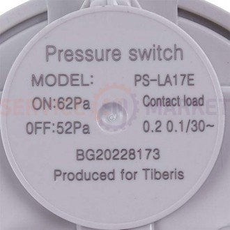 
	Реле тиску повітря (пресостат) 62/52 Па для газового котла R01005272. . фото 3