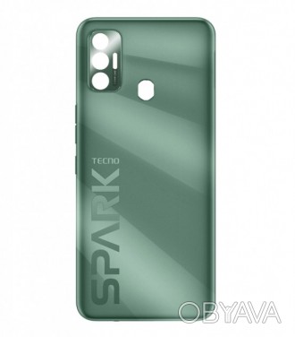 Задняя крышка Tecno Spark 7 (KF6) в зеленом цвете Spruce Green - это стильное и . . фото 1