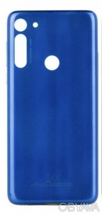 Задняя крышка Motorola XT2045-1 Moto G8 Neon Blue представляет собой стильный и . . фото 1
