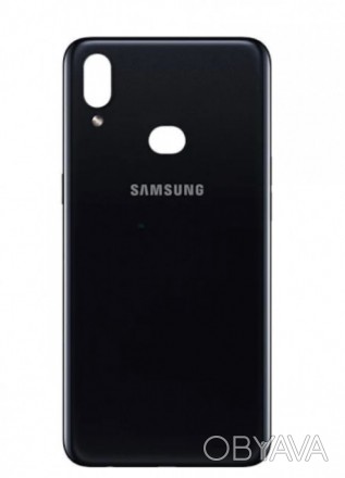 Задня кришка Samsung A107F Galaxy A10S 2019 в чорному кольорі Black - оригінальн. . фото 1