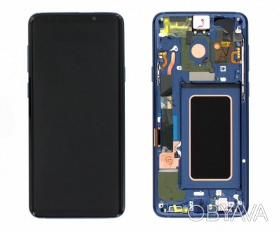 
Дисплей (LCD) Samsung GH97- 21691D G965 S9 Plus з сенсором CORAL BLUE сервісний. . фото 1