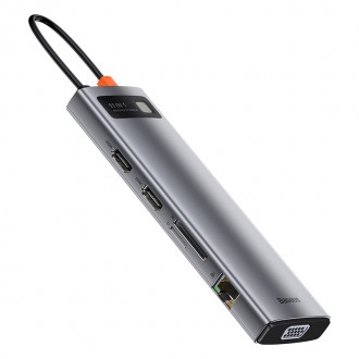 USB Hub Baseus Multi-functional Metal Gleam - это устройство, с помощью которого. . фото 6