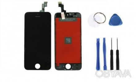 Дисплей (LCD) iPhone 5S/SE з сенсором - це якісний компонент, який може прекрасн. . фото 1
