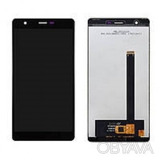 Дисплей (LCD) Oukitel U13 с сенсорным экраном черного цвета - это стильное устро. . фото 1