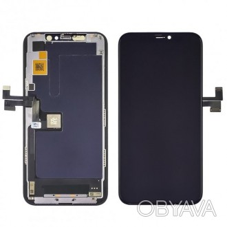 Дисплей (LCD) iPhone 11 Pro з сенсором чорний GX-OLED - це високоякісний дисплей. . фото 1
