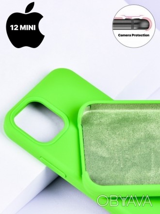 Накладка Silicone Case orig (чохол - бампер) для iPhone 12 Mini (34) представляе. . фото 1