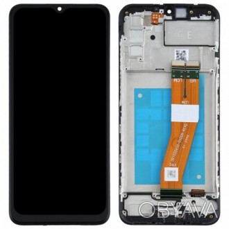 
Дисплей (LCD) Samsung GH81-18456A A025F Galaxy A02S - чорний сервісний дисплей . . фото 1