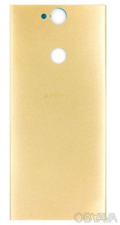 Золотая задняя крышка Sony H4113 Xperia XA2 - стильный и красивый аксессуар, кот. . фото 1