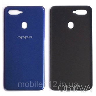 Задняя крышка Oppo A5S синего цвета является элегантным и стильным аксессуаром д. . фото 1