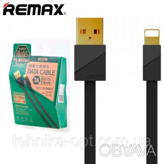 USB кабель Remax RC-048i Gold Plating 3A iPhone (1000mm) - это качественный и на. . фото 1
