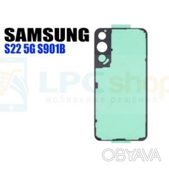 Задняя кришка Samsung S901B Galaxy S22 5G зеленого цвета представляет собой стил. . фото 1