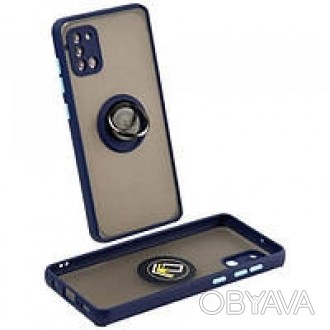 Накладка Goospery Ring Case 3 в 1 для Oppo A16k в темно-синем цвете – идеальное . . фото 1
