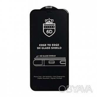 
Захисне скло 6D OG Crown для Samsung S901 Galaxy S22/S911 в чорному кольорі - н. . фото 1